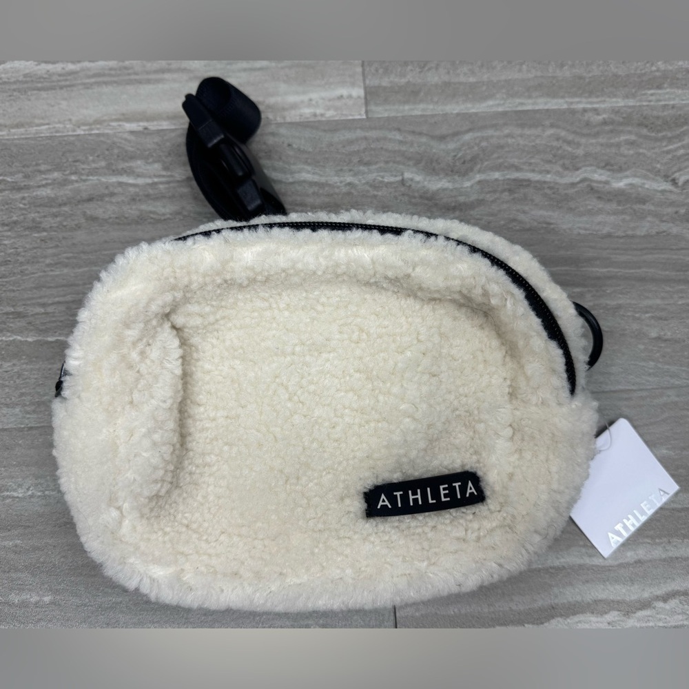 NWT Althleta Girl Always Bone Shearling Belt Bag - Picture 12 of 12